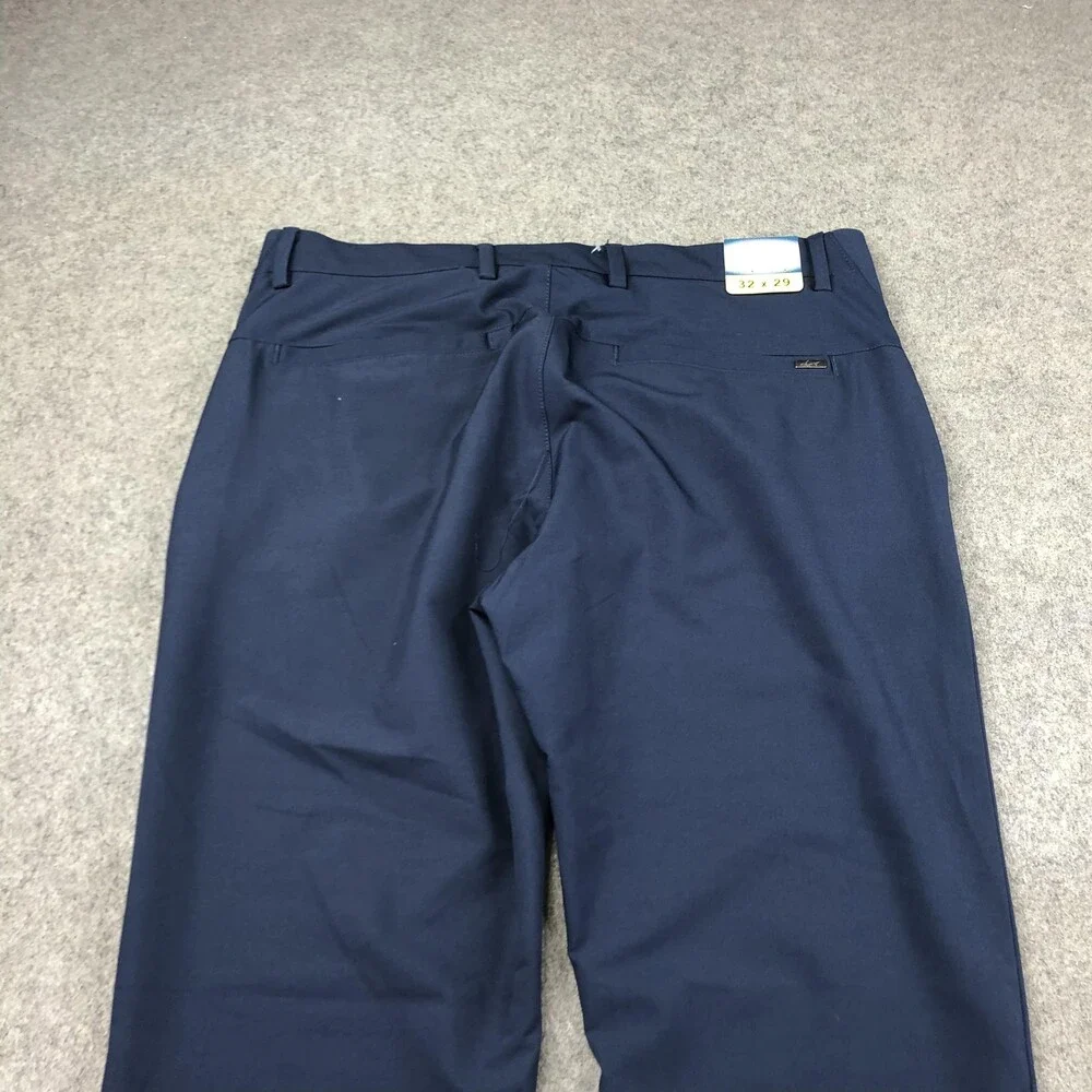 Greg Norman Pants Mens 32x29 Blue Chino Straight Leg Casual Logo Pockets
